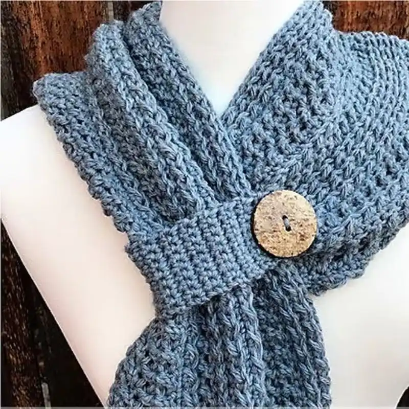 Classic Keyhole Scarf Pattern | SweetPotato3Patterns