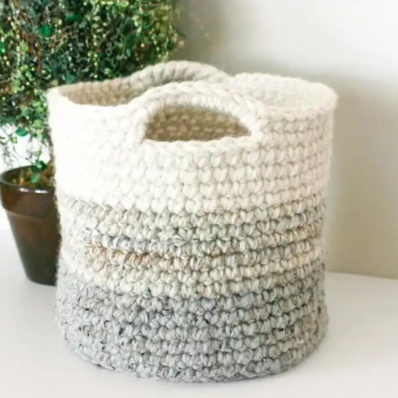 Farmhouse Ombre Basket