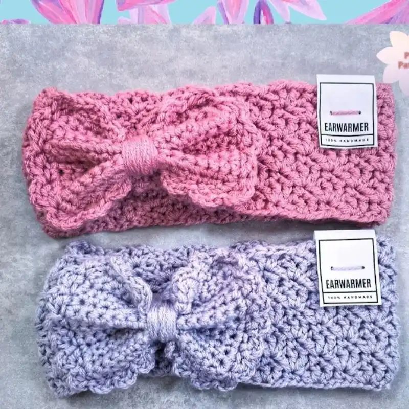 Felicity Ear Warmer Headband With Bow