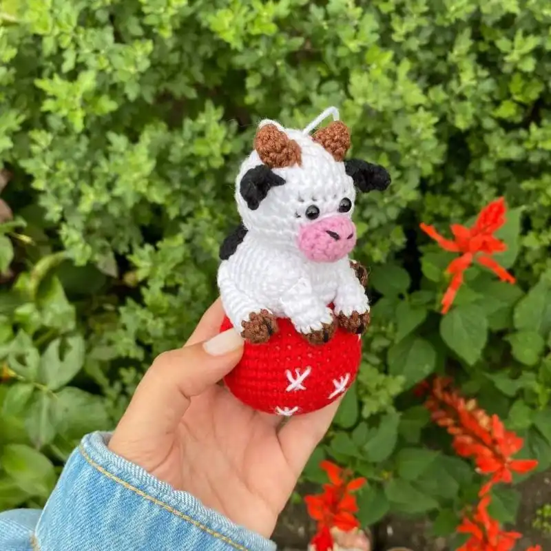 Halloween Crochet Cow