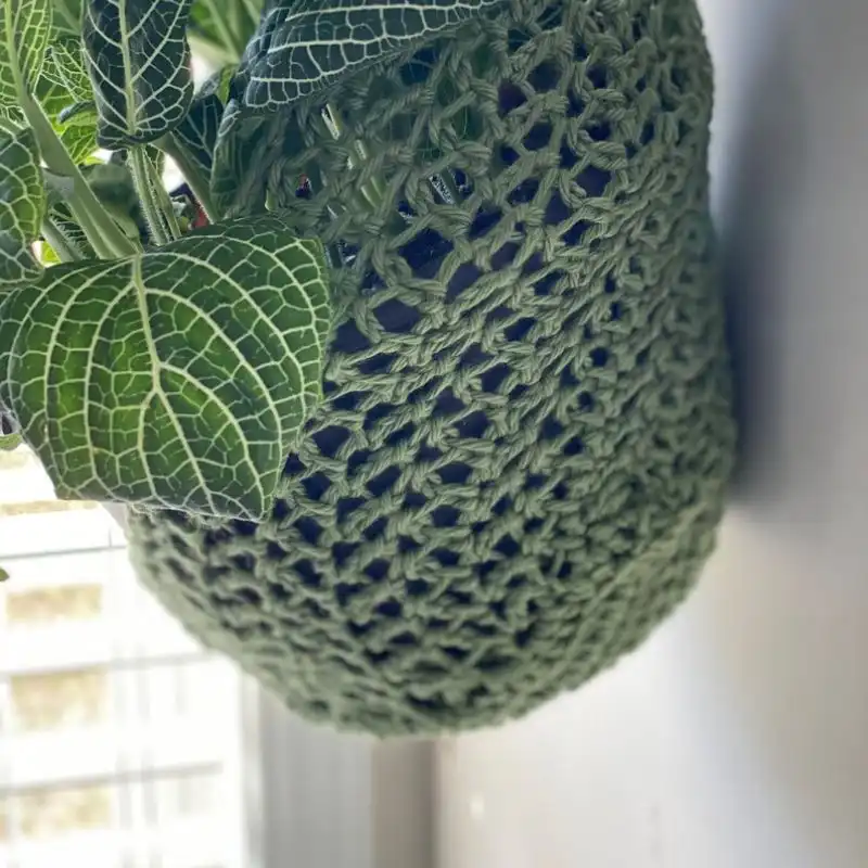 Hanging Basket Crochet Pattern Instructions