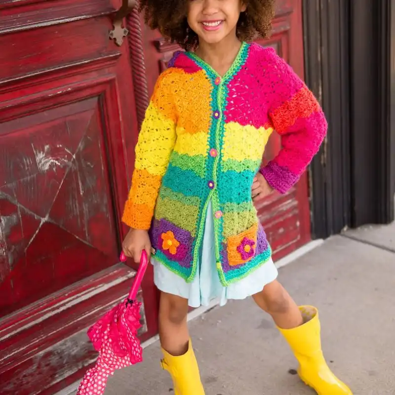 Kids Hooded Cardigan