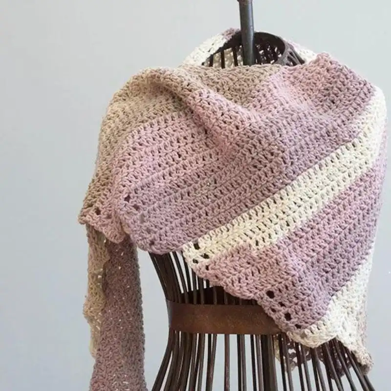 Long Triangle Shawl