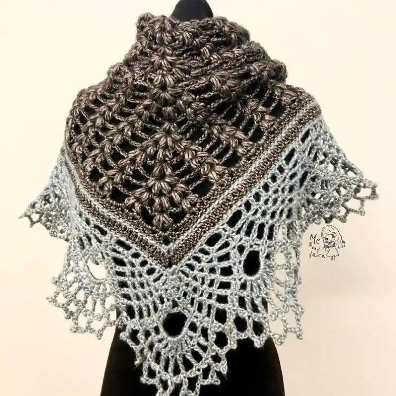 Oak Of Life Shawl Triangle Shawl