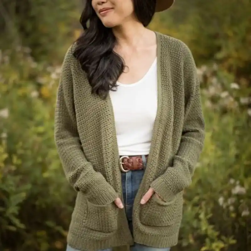 Olivewood Cardigan Crochet Pattern