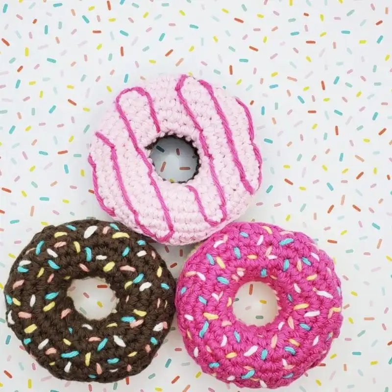 Pink Frosted Donut