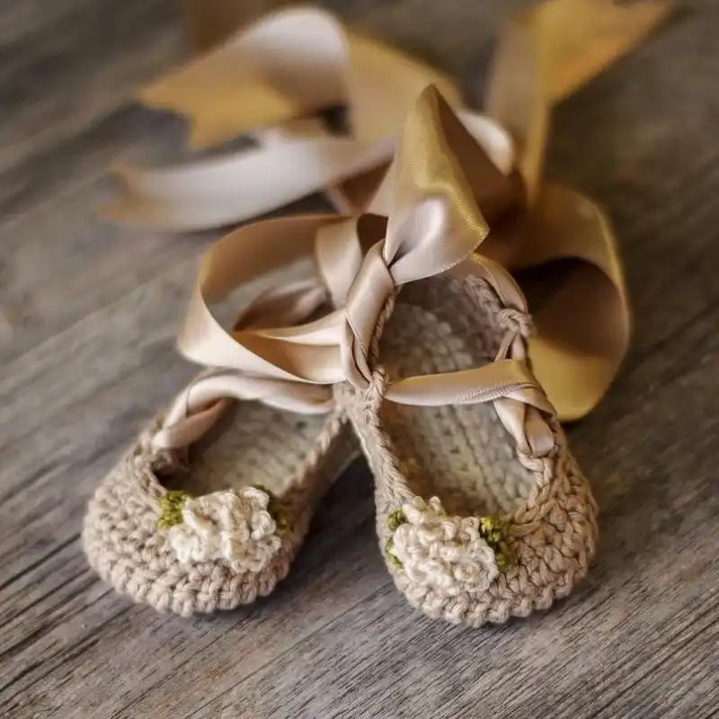 Crochet Pattern Ballerina Flats