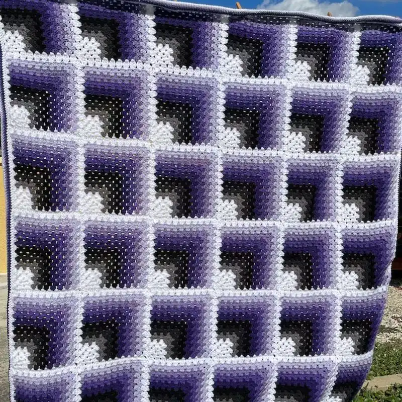 3d Optical Illusion Afghan