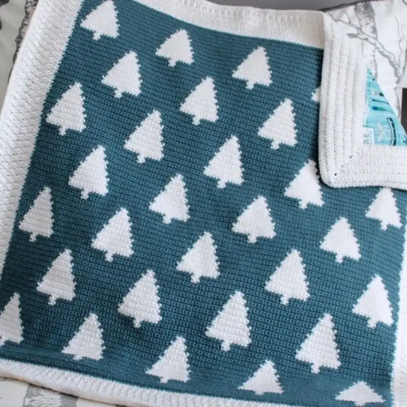 Alpine Forest Baby Blanket