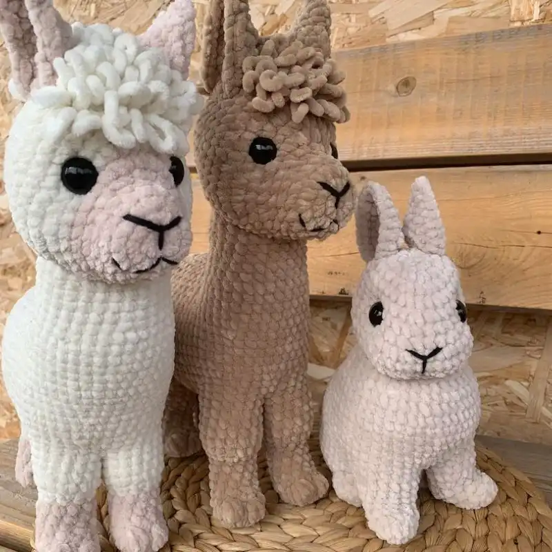 Bunny Rabbit And Alpaca Llama