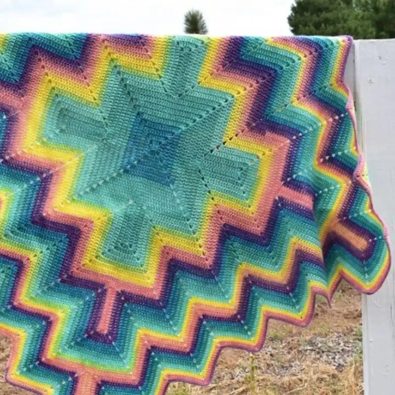 Chevron Square Blanket