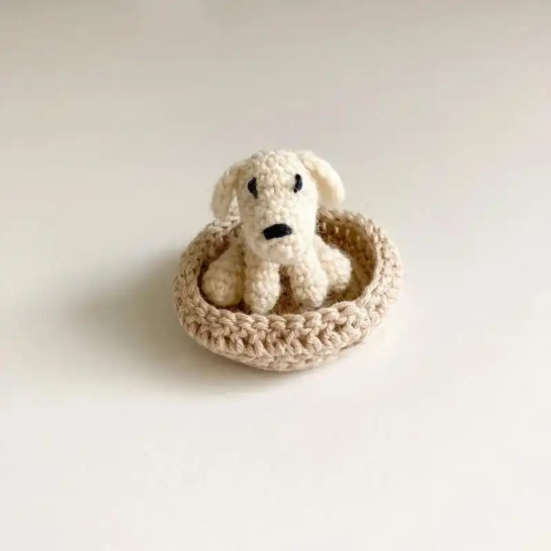 Crochet Pattern Puppy In A Basket