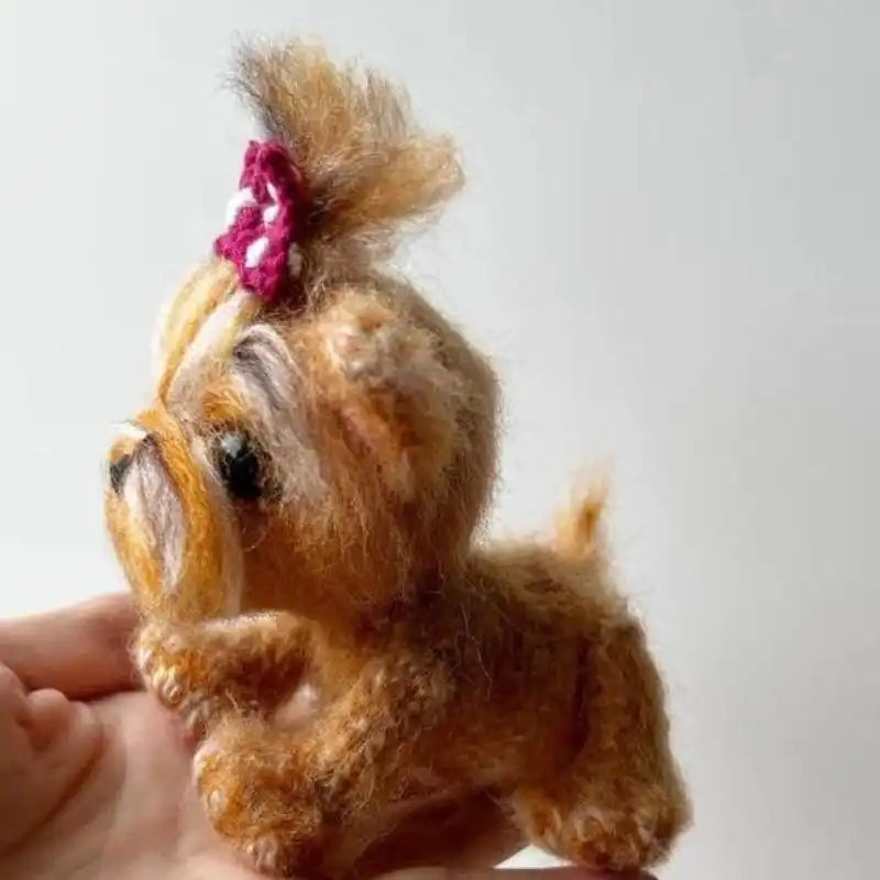 Cute Mini Yorkshire Terrier Dog Crochet Pattern