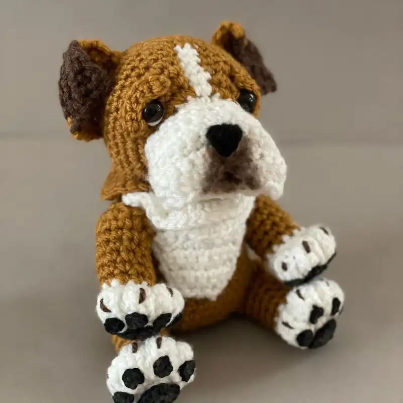 English Bulldog Puppy Crochet Pattern