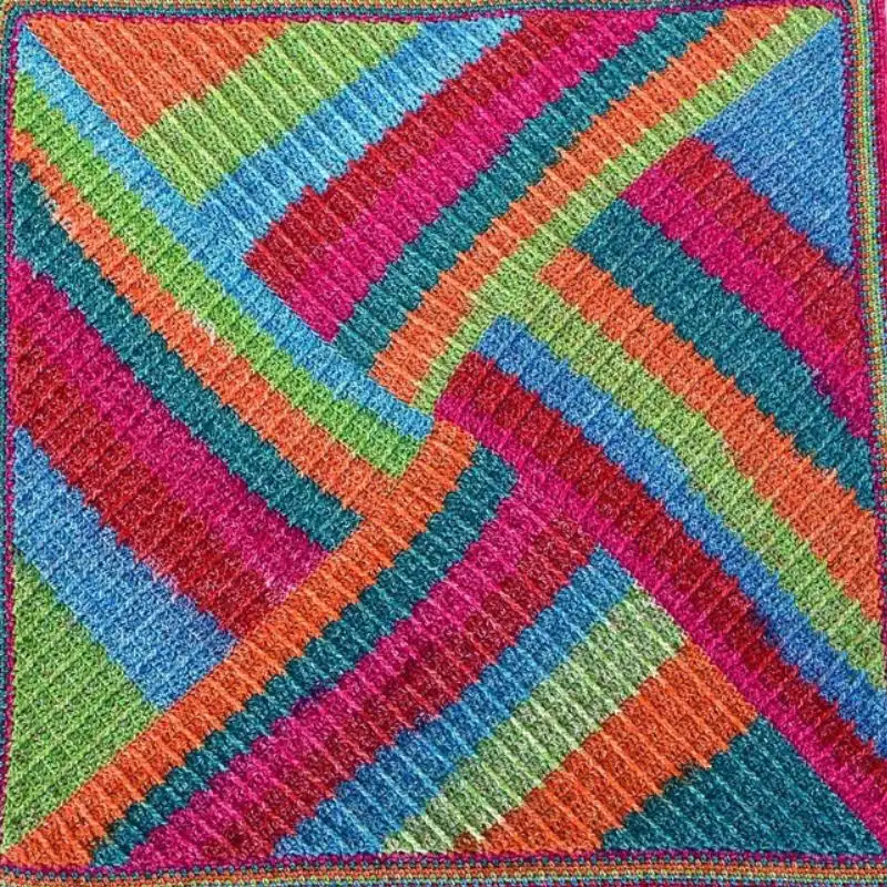 In A Tizzy Crochet Blanket