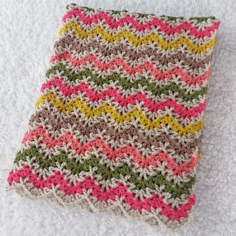 Mandala Waves Ripple Baby Blanket