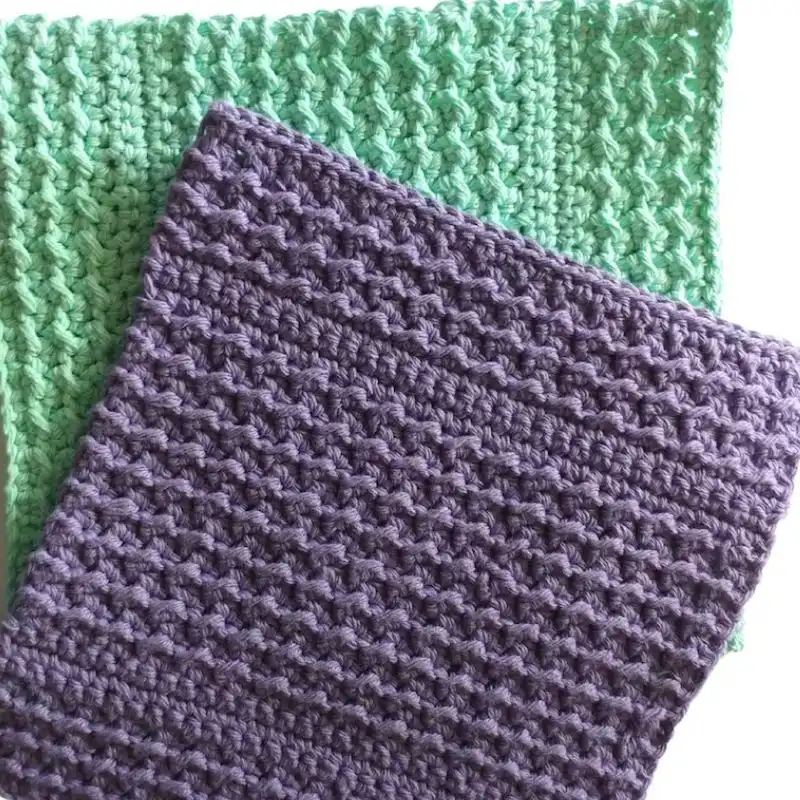 Moss Stitch Cotton Dish Cloth