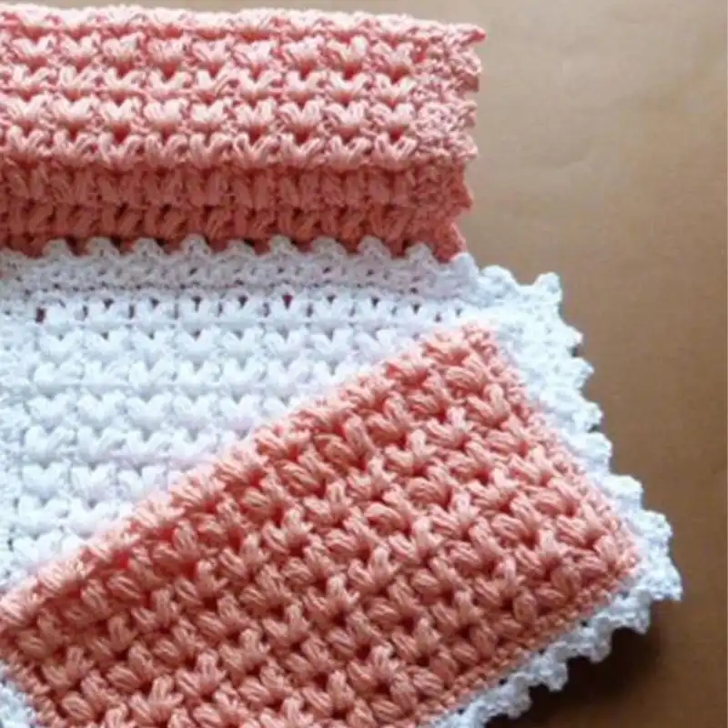 Puff Stitch Dishcloth