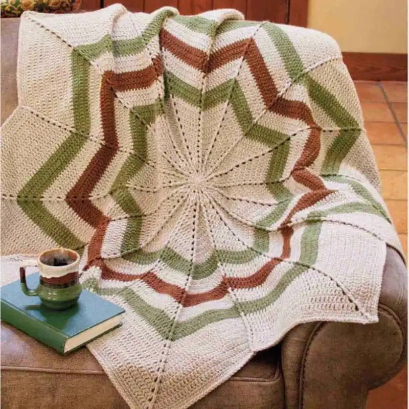 Round Ripple Afghan