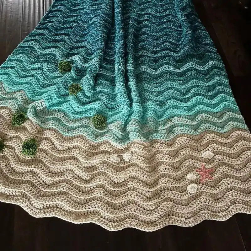 Sea Turtle Crochet Blanket