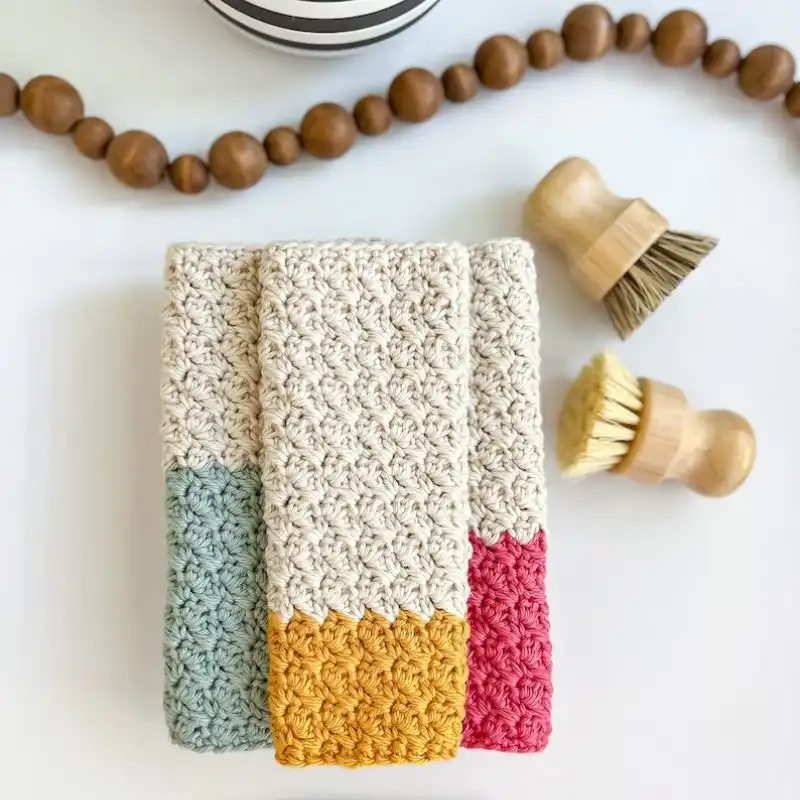 Simple Crochet Dishcloth