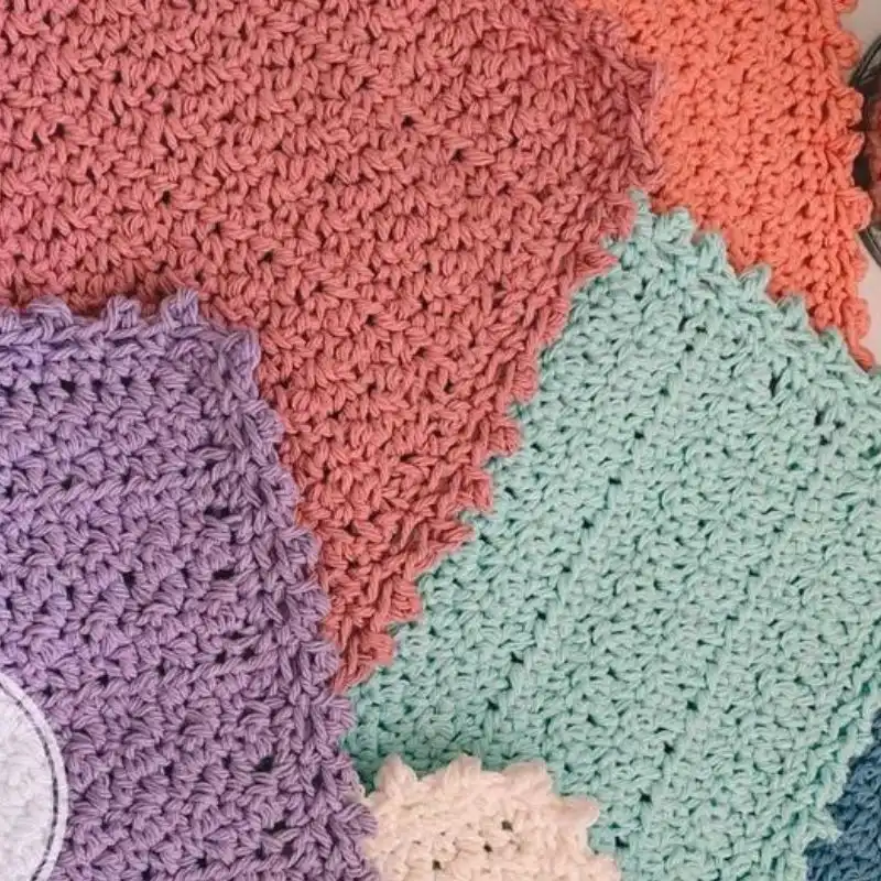 The Picot Posy Dishcloth