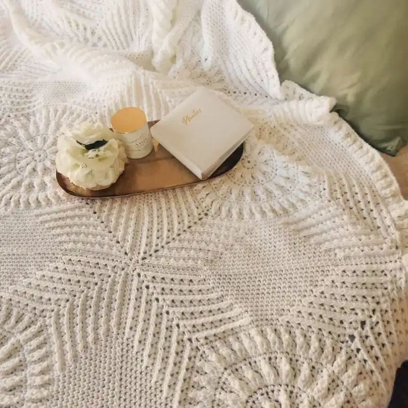 White Bliss Afghan