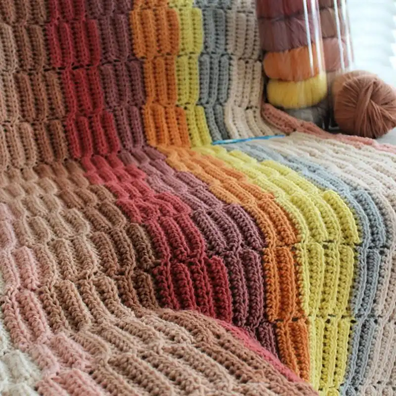 Yarn Strata Afghan