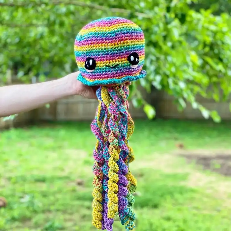 Rainbow The Amigurumi Jellyfish