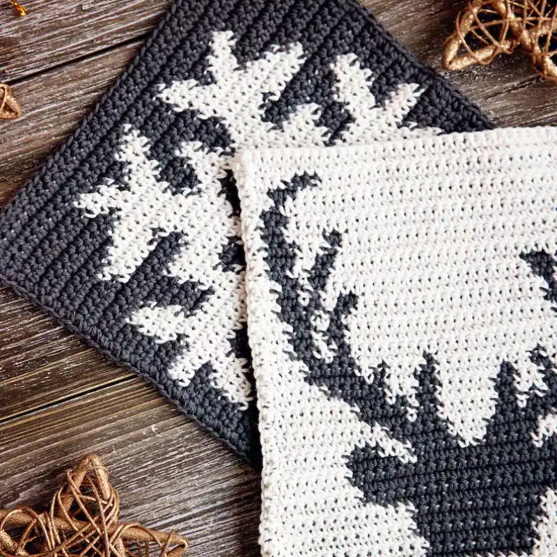 Reindeer & Snowflake Potholder