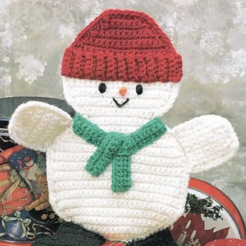 Winter Snowman Hot Pad